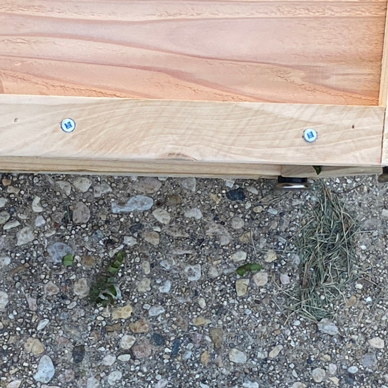 Tall Cedar Planter Box – Outdoor Raised Garden Planter – 14.5" x 14.5" x 26"